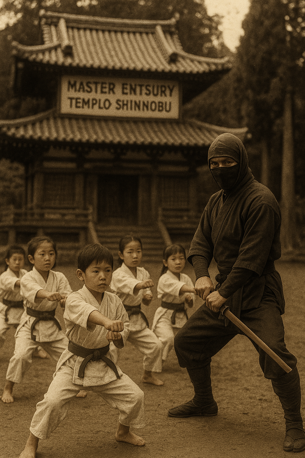 Monk at temple, Meiji era